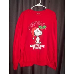 Ugly Christmas Sweatshirt Sweater Xmas Size Large Snoopy